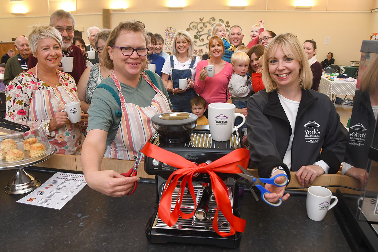 Acomb community café is full of beans thanks to brand new coffee machine