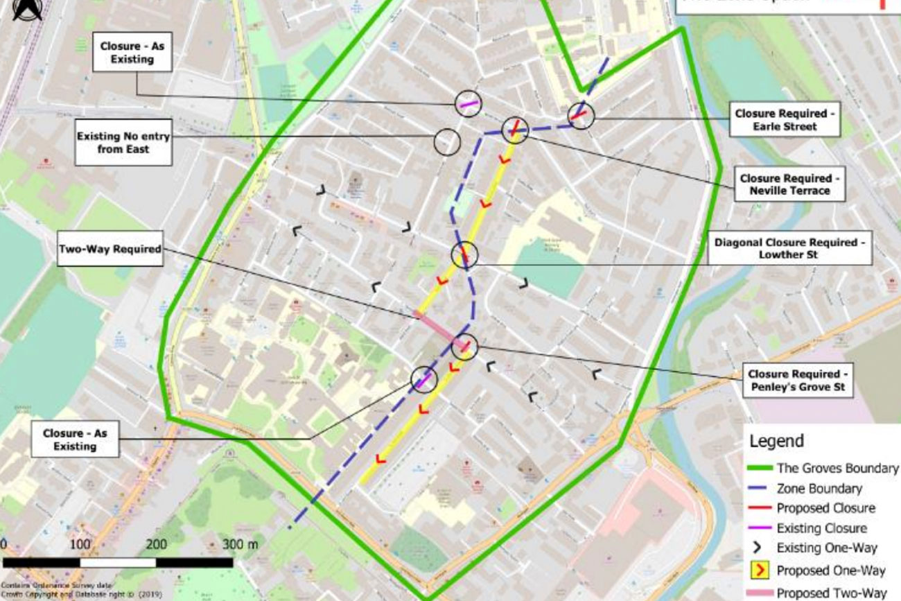 Rat-run through the Groves could be closed under radical traffic plan