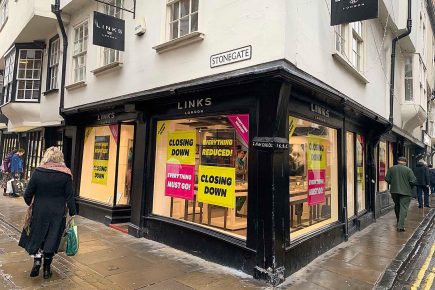 York revealed as one of most declining high streets in the UK