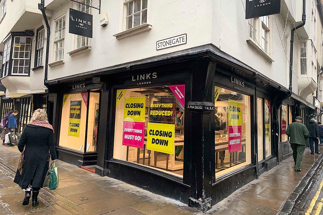 York revealed as one of most declining high streets in the UK