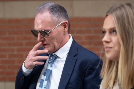 Jurors in sexual assault trial shown pictures of Gascoigne kisses