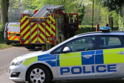 Police hunt for two arsonists who started large fire south of York