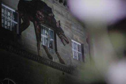 Video and pix: York buildings come alive with creepy creatures