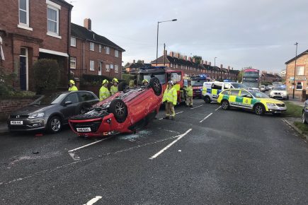 Updated – One man taken to hospital after crash on Hull Road in York