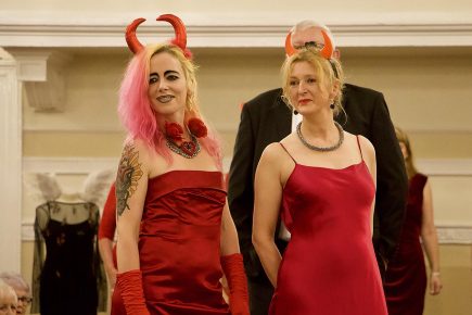 Fashion fundraiser sees hospice staff hit the Halloween catwalk