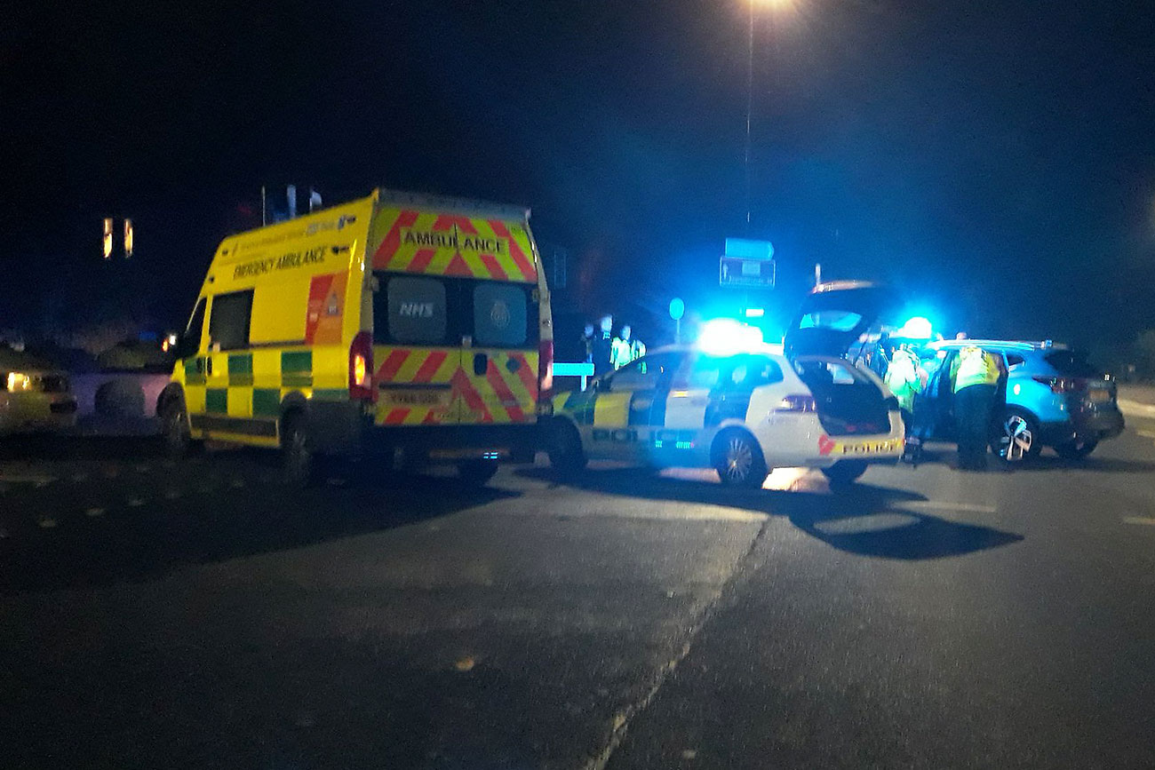 Two vehicle crash in York