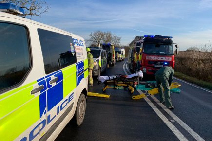 Driver cut free from wreckage after crash near York
