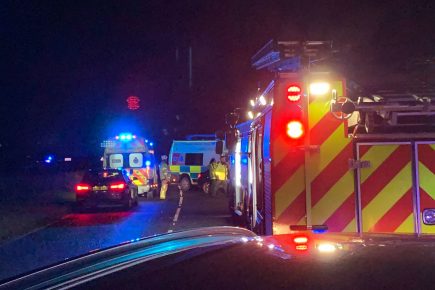 Three people in hospital after multi-vehicle crash on the A59 near York