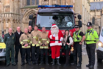 Santa joins the 999 team – as York emergency crews host community day