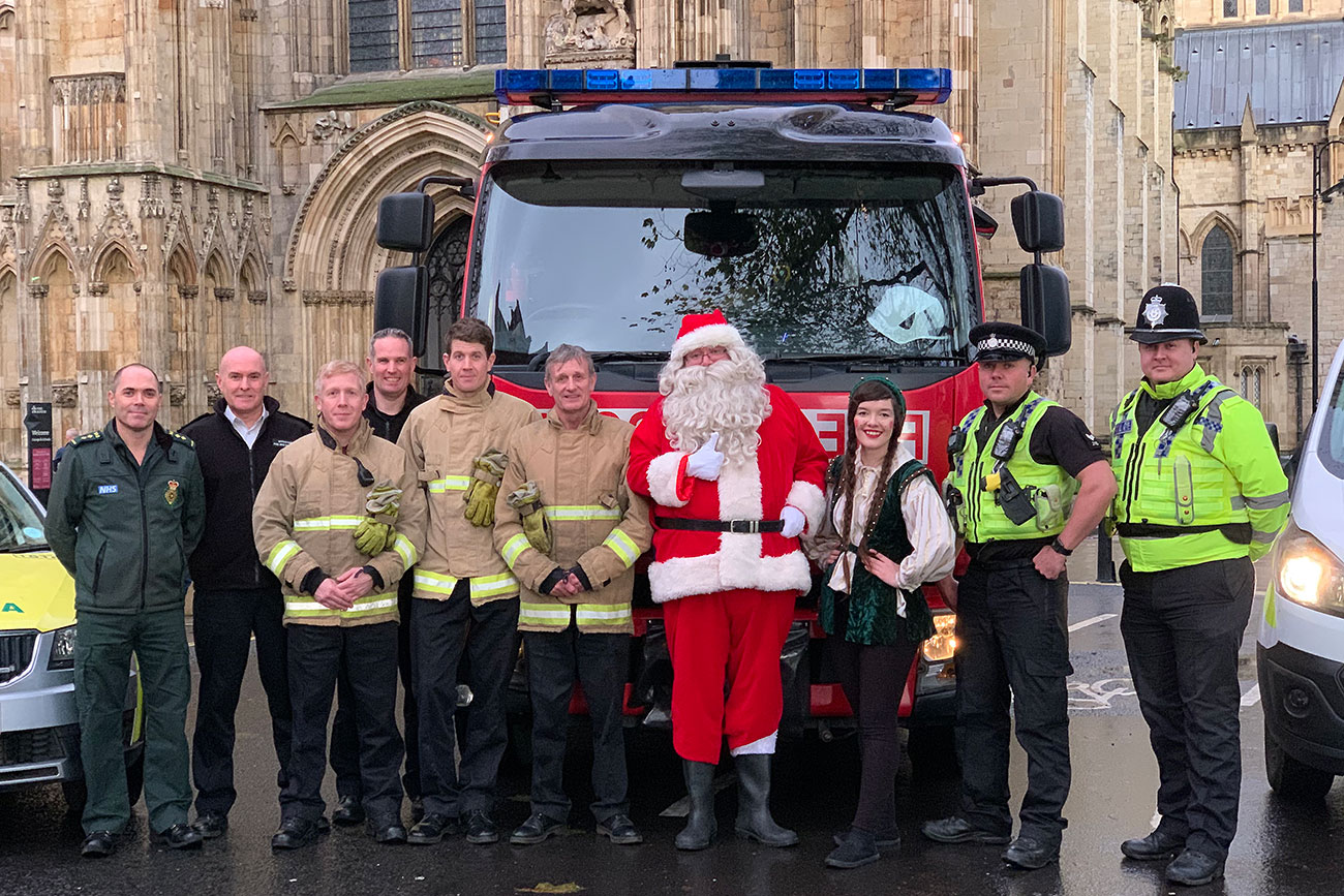 Santa joins the 999 team – as York emergency crews host community day