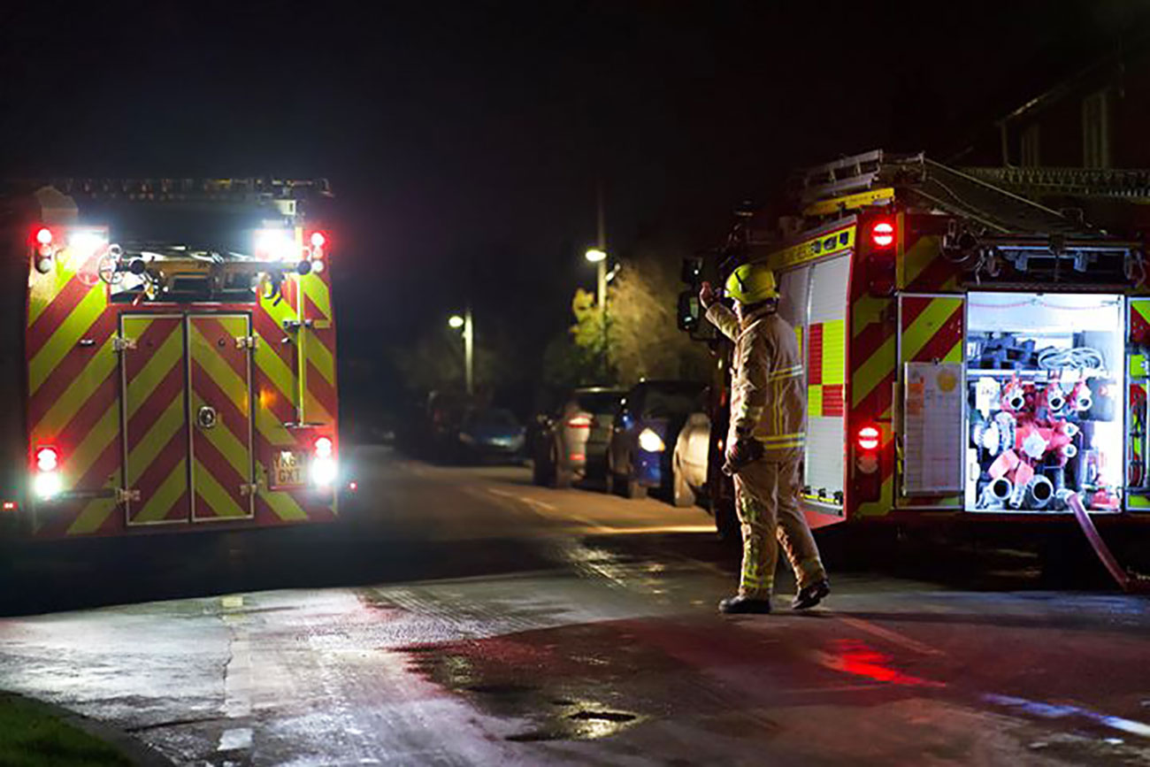 Six fire crews tackle large blaze near York