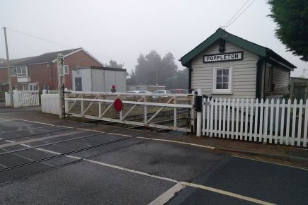Car crashes into York level crossing after driving away from police