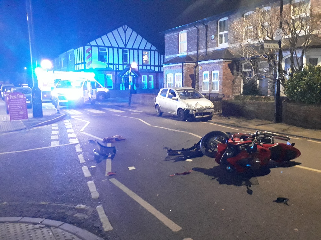 Woman injured in head-on crash between motorbike and car in York