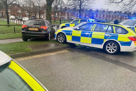 Man arrested after stolen car chased by police crashes into a tree in York