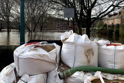 Teams on standby as river could rise to within 10cm of breaching flood defences