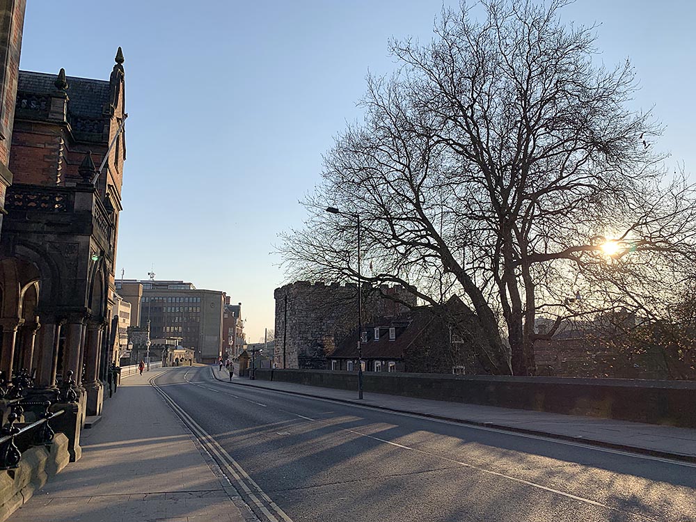 The sun sets on York’s first week in lockdown