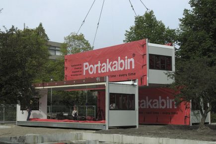 Portakabin lined up to make temporary morgues