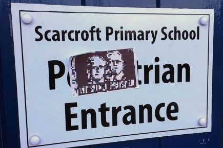 ‘Disgusting’ white supremacist stickers put up at York primary school
