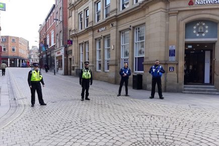 Extra police are on the streets – and they will stop and ask you why you’re out