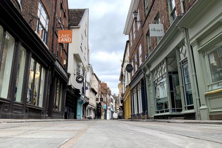 Queues for the chemist and shop window messages: 22 pictures of York city centre in lockdown