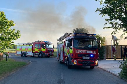 Updated: Fire crews tackle large blaze close to a main York road