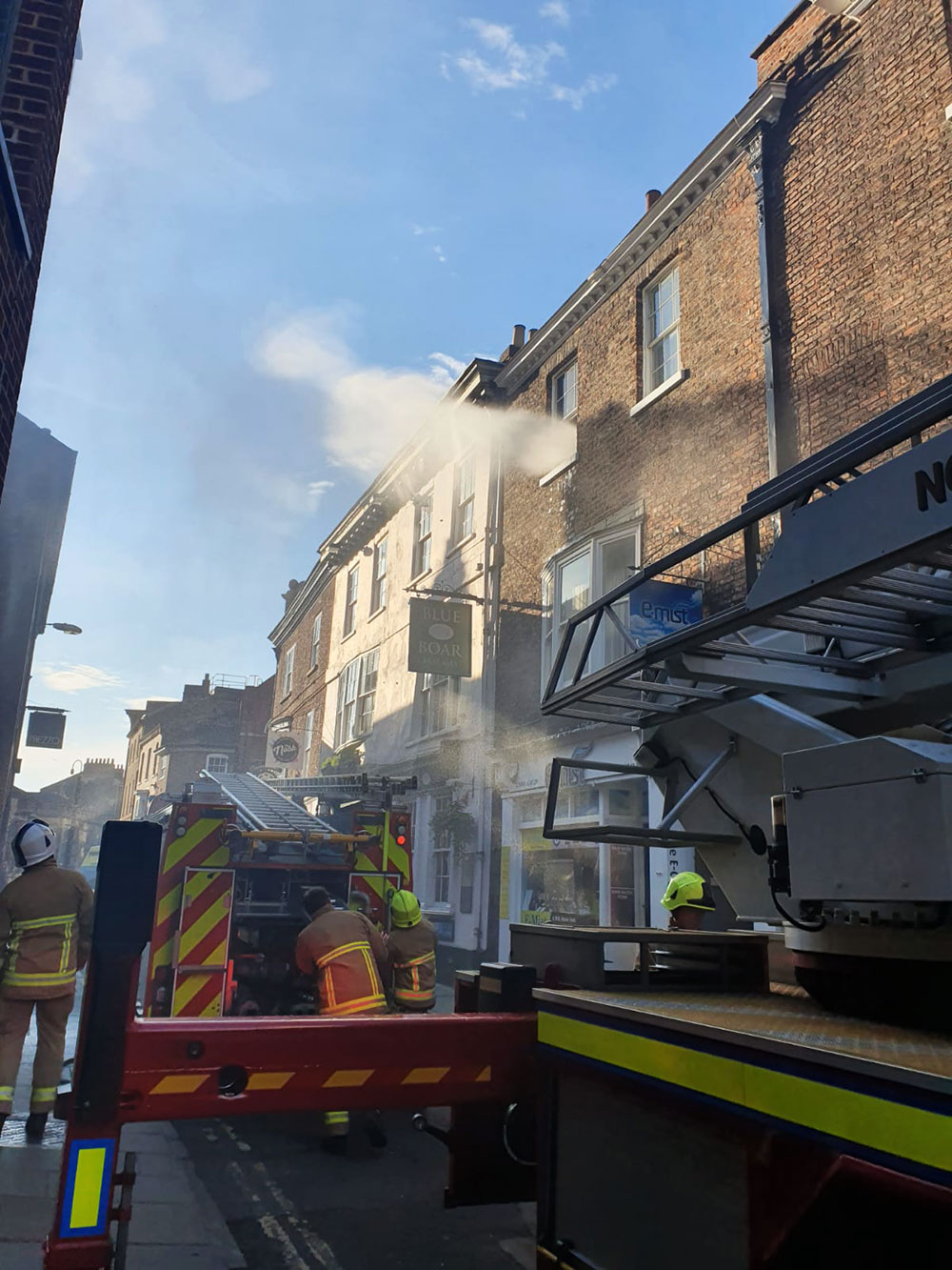 Updated: Fire in York city centre – Pictures