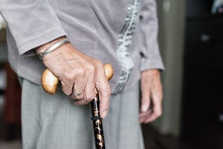 Fire crew assists elderly person locked outside home