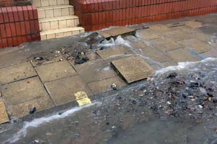 Video: Gillygate closed as water main bursts, flooding road