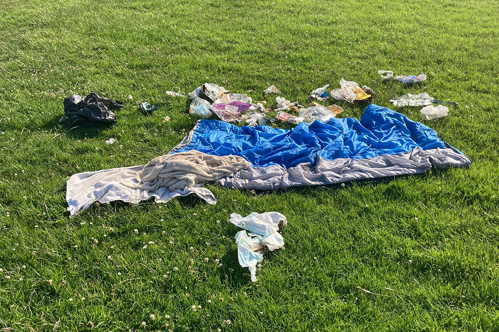‘The worst I can remember’: Popular family spot repeatedly strewn with rubbish – including soiled nappies and broken glass