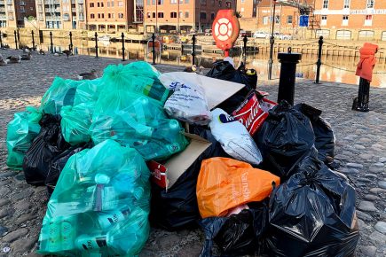 What a bunch of ‘tossers’ – This is how much rubbish was left by the river last night