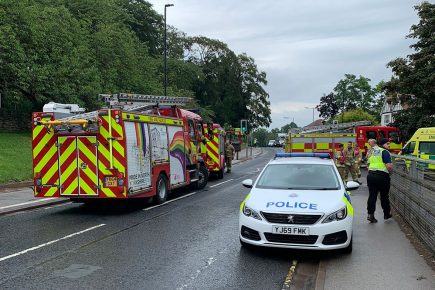 Police praise ‘immense bravery’ of officer who entered the water on river rescue mission