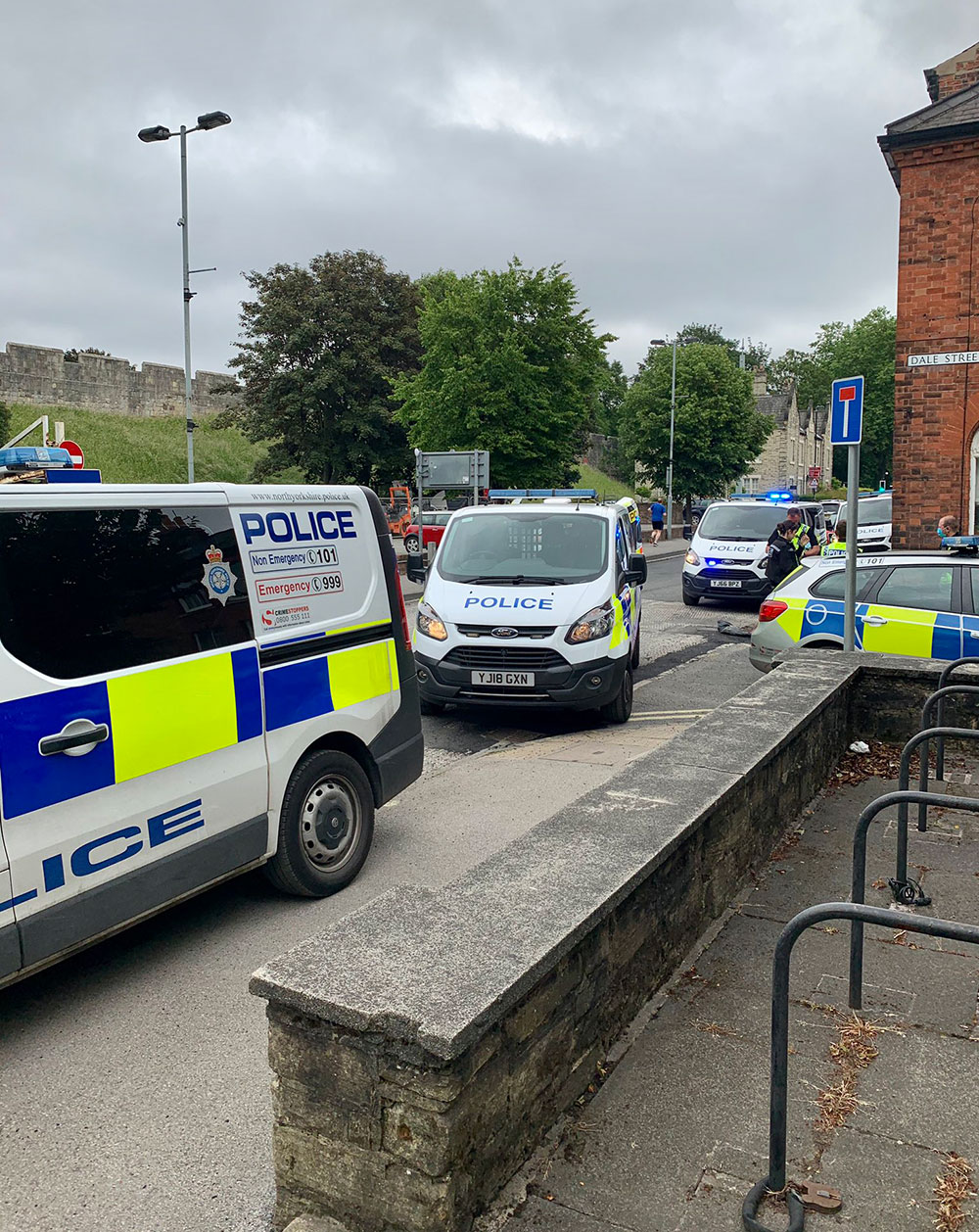 Three arrested on suspicion of supplying Class A drugs after  police raid York flat