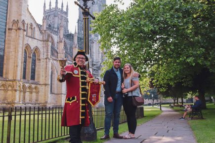 Watch: The magical moment when York’s town crier took part in a surprise Minster proposal