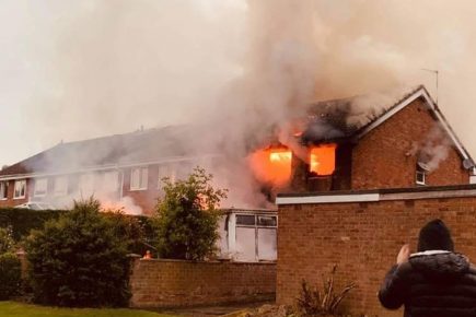 Updated with dramatic new video and pix: York house engulfed by flames after lightning strike
