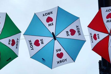Coppergate brolly walk says it all: We ♥︎ York