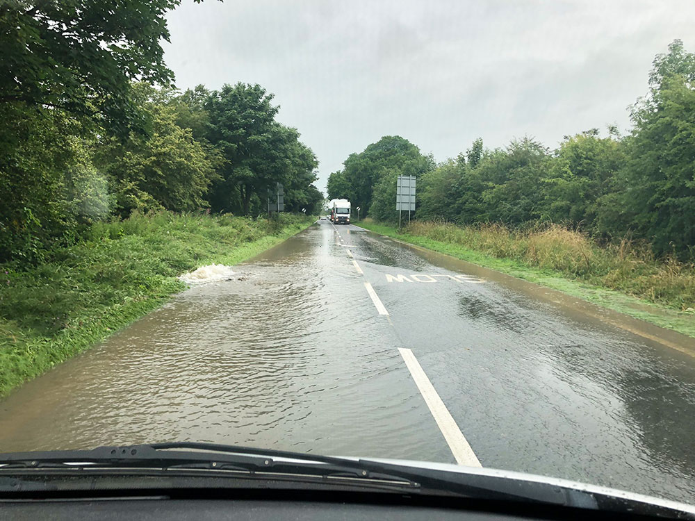 Main York road flooded after water main burst