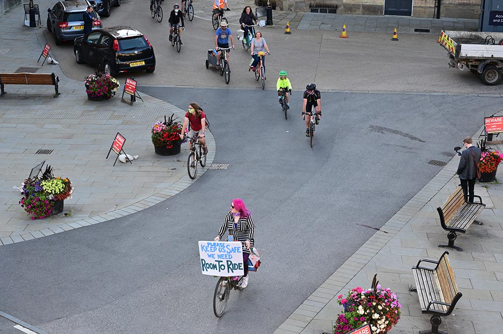 Video and pictures: Cyclists hold a go-slow protest in York to highlight ‘lacklustre’ transport plans