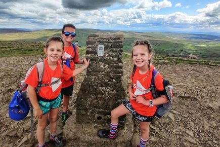 Intrepid cub scout and his sisters complete three-peaks challenge for charity