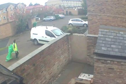 Video: Caught on camera – Blatant fly-tipper dumps rubbish behind houses in York