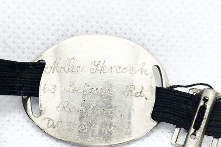 Child’s wartime ID bracelet found at a York car boot sale reunited with the owner’s family