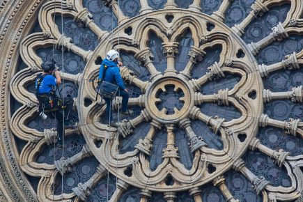 Jaw-dropping images capture team abseiling down York Minster
