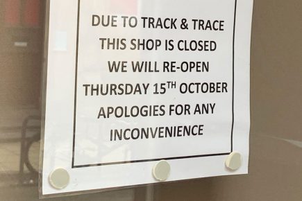 City centre shop closes after staff have to self-isolate