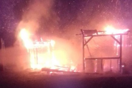 Dramatic pictures show blaze at York museum