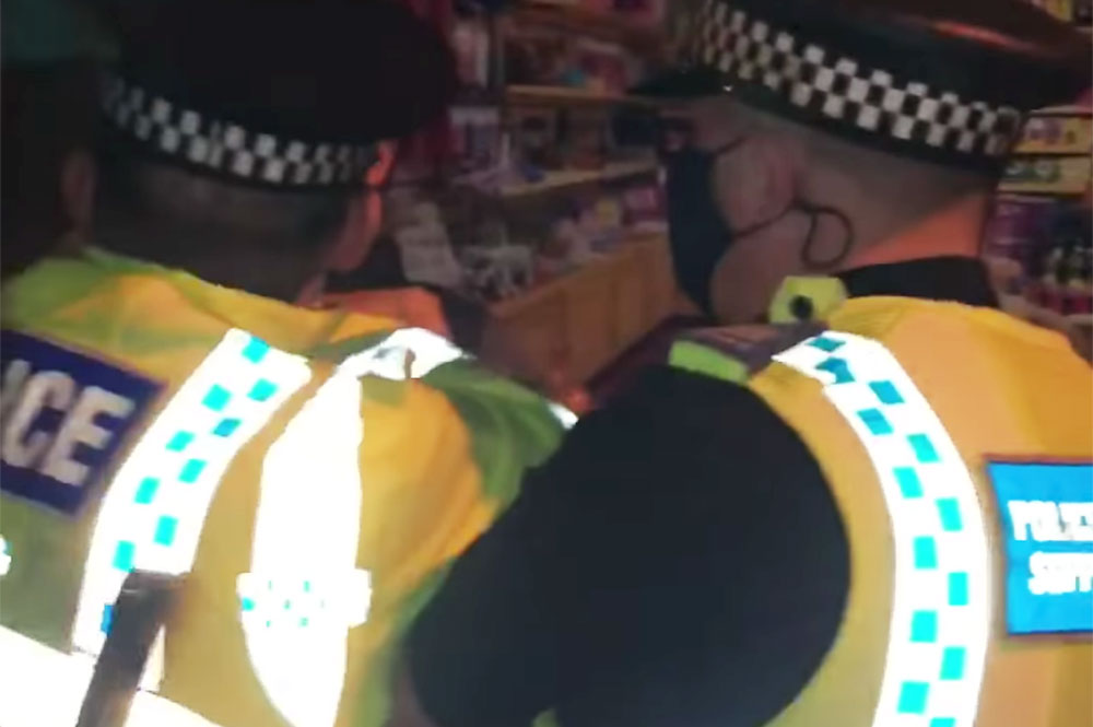 Boy, 16, arrested after allegedly head-butting a police officer while carrying a knife