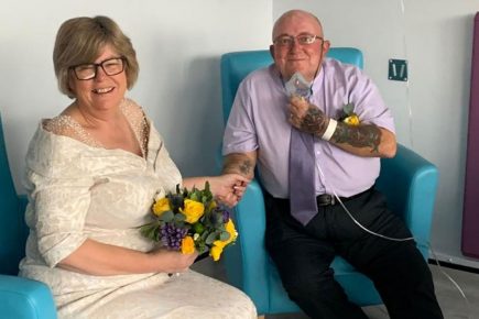 York couple marry on the Covid ward – thanks to ‘amazing’ NHS staff