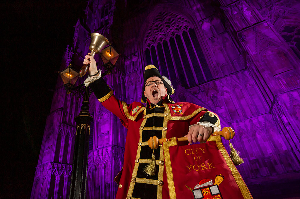 Minster turns purple to mark the one-year countdown to York’s Rugby League World Cup glory