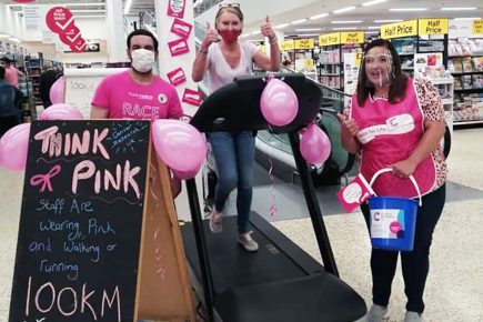 York supermarket staff complete Race For Life – inside the store