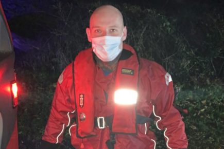 York firefighters rescue motorist after car gets stuck in floodwater