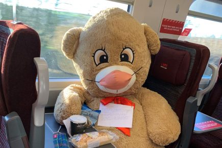 LNER makes sure a special Christmas bear gets from York to a three-year-old in Scotland