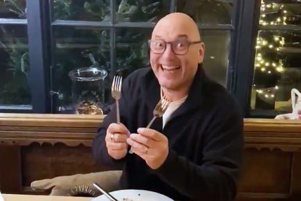 Video: TV star jokes around in York while filming a new series